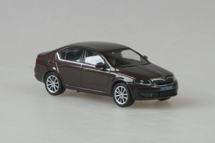 Abrex Škoda Octavia III (2012) 1:43 - Hnedá topásová metalíza