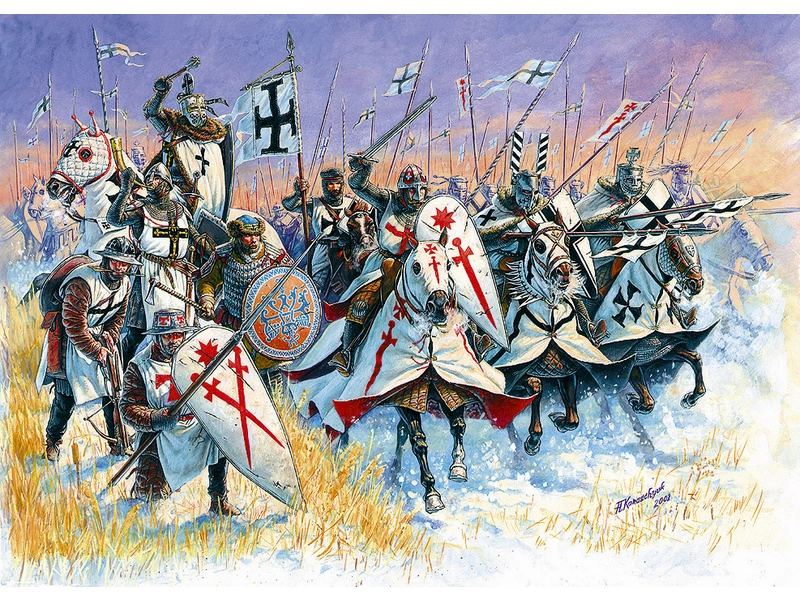 Zvezda figúrky Livonian Knights XIII-XIV A. D. (1:72)