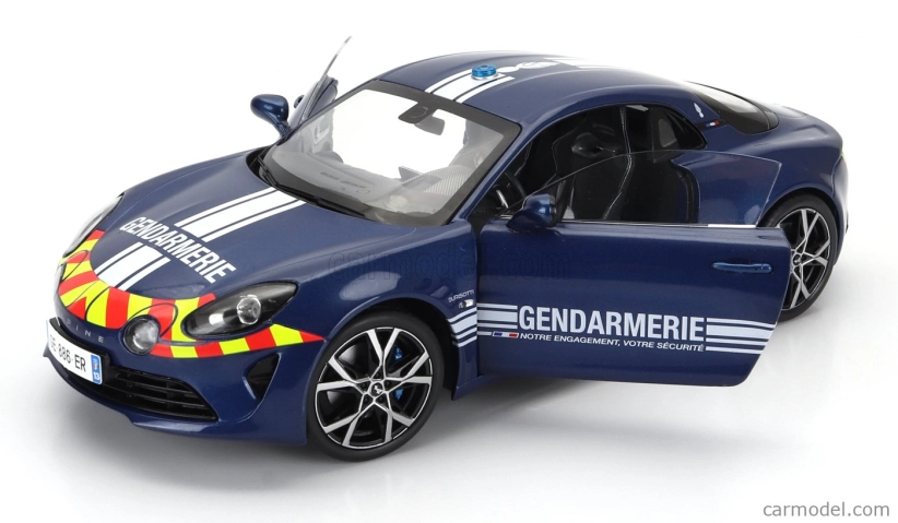 Solido Alpine Alpine A110 Gendarmerie Police Coupe 2023 1:18 Modrá