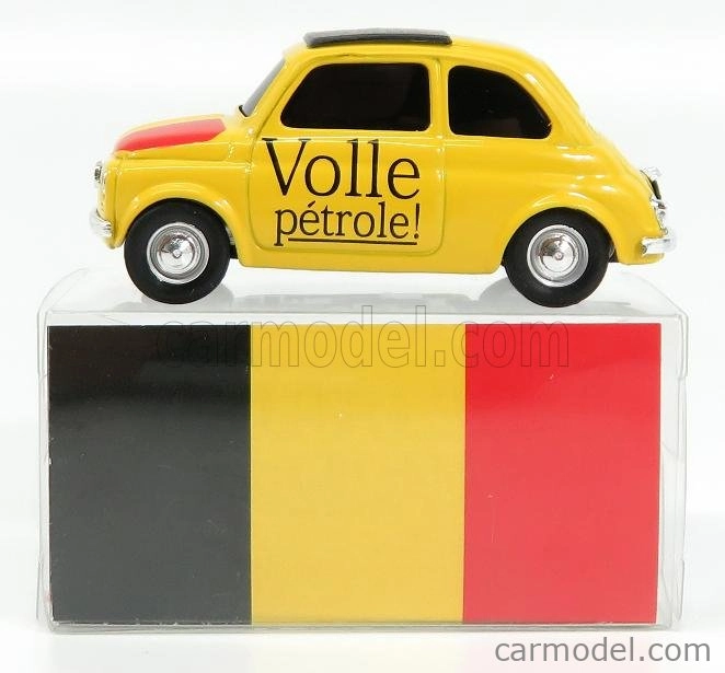 Brumm Fiat 500 Brums Belgio - Volle Petrole ! 2018 1:43 Žltá