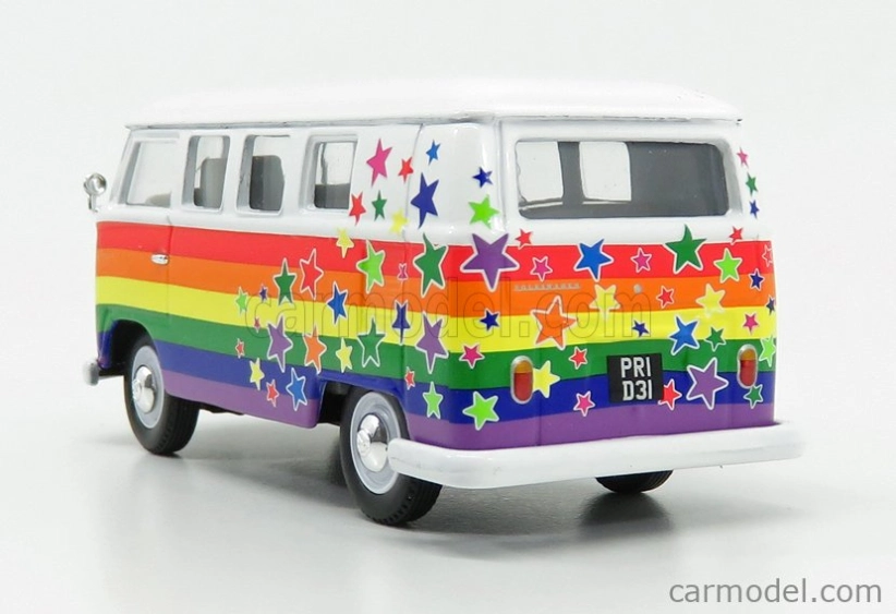 Corgi Volkswagen T1 Minibus Camper Van 1961 - Peace & Love 1:43 Rôzne