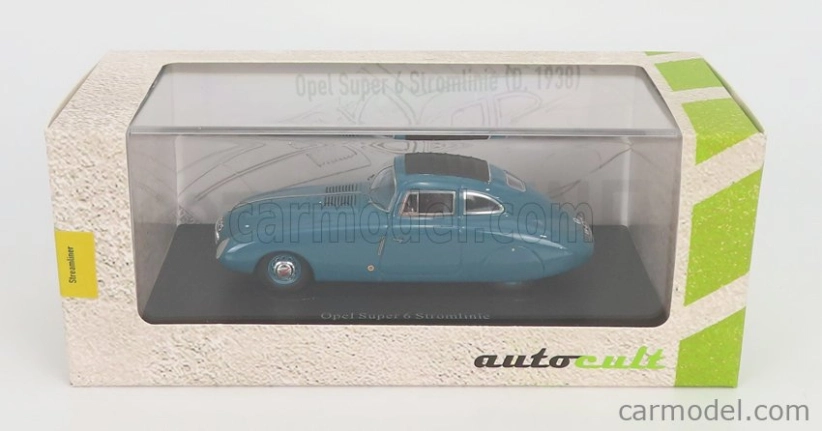 Autocult Opel Super 6 Streamliner Germany 1938 1:43 Šedomodrá