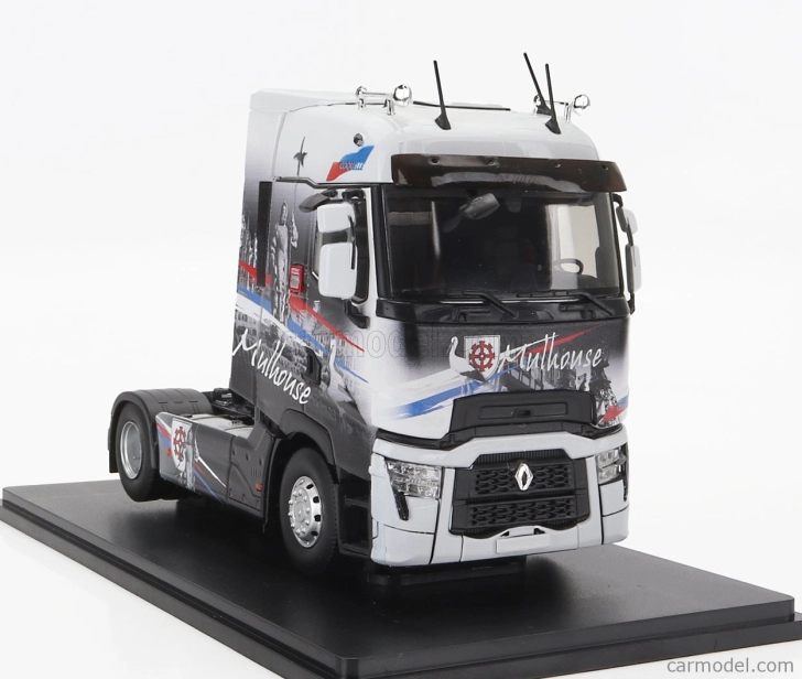 Eligor Renault T-line Vysoký ťahač Mulhouse 2-assi 2021 1:43 čierna biela