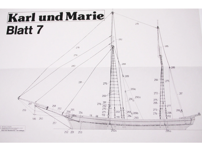 RC stavebnica lode Krick Karl und Marie kit