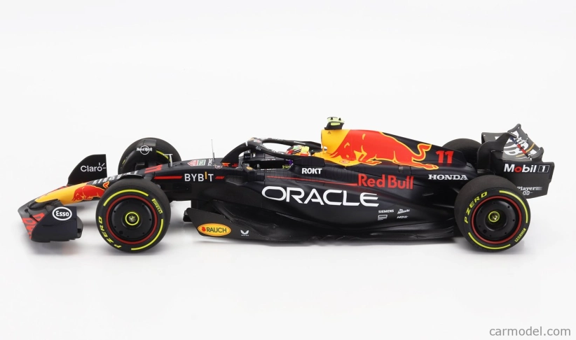 Minichamps Red bull F1  Rb19 Team Oracle Red Bull Racing N 11 2nd Monza Italy Gp 2023 Sergio Perez 1:18 Matt Blue