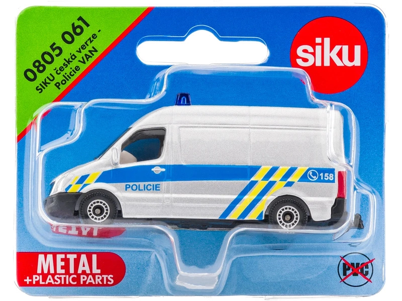 SIKU Blister - Police VAN (česká verzia) 1:50