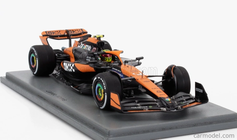 Spark-model Mclaren F1  Mcl38 Team Mclaren N 4 Winner Miami Gp 2024 First F1 Victory Lando Norris 1:43 Oranžová Černá