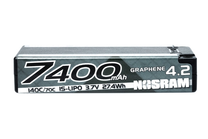 NOSRAM 1/12 Hyper LCG StockSpec GRAPHENE-4.2 7400mAh Hardcase batéria - 3,7V - 140C/70C