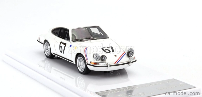 Tecnomodel Porsche 901 911 S Team P.boutin N 67 24h Le Mans 1967 P.boutin - P.sanson 1:43 White