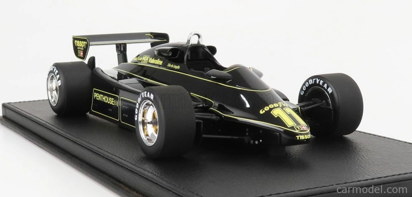 Gp-replicas Lotus F1  91 N 11 Season 1982 E.de Angelis - Con Vetrina - With Showcase 1:18 Black