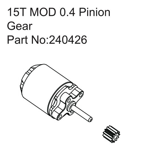 HBP240426 - Furitek Venom Motor 3450KV/15T Pinion