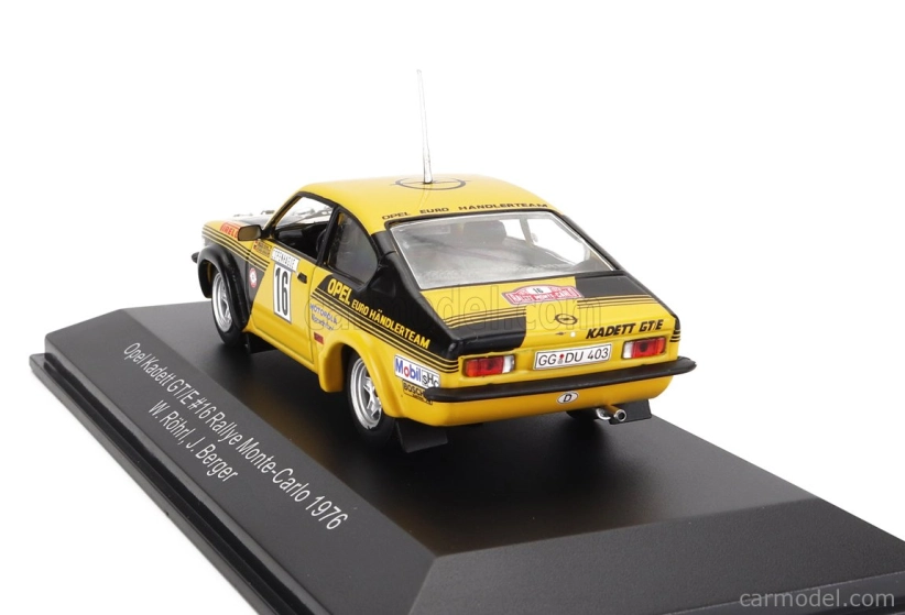 Cmr Opel Kadett C Gt/e (night Version) N 16 1:43, žlutá