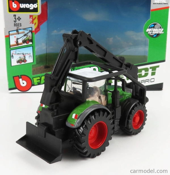 Bburago Fendt Vario 1050 Tractor Loader 2016 1:50 Zelená Šedá