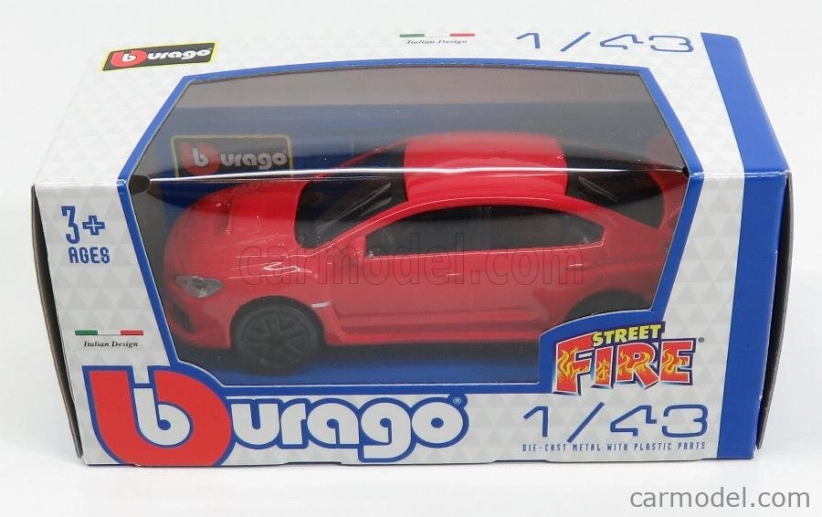 Bburago Subaru Impreza Wrx Sti 2017 1:43 Red