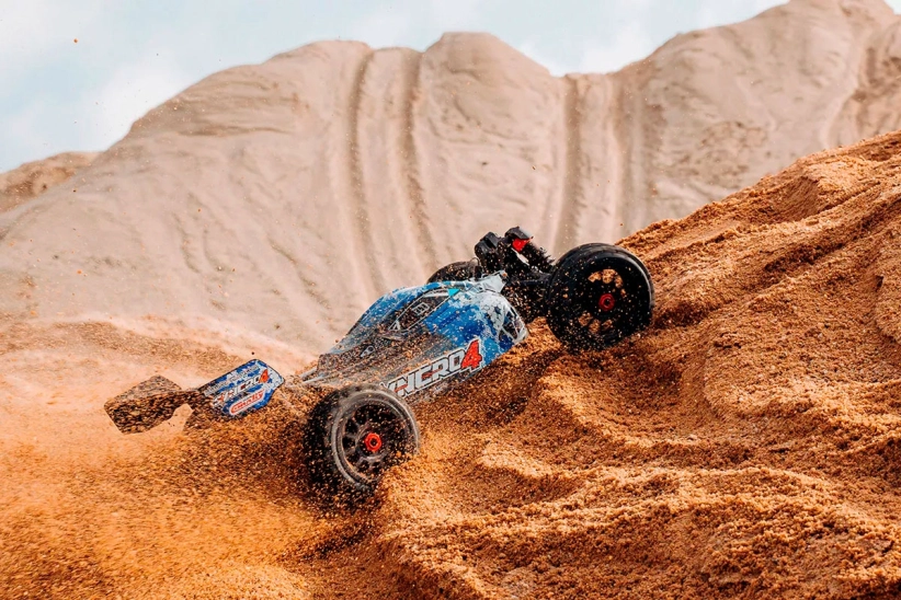 RC auto SYNCRO-4 – BUGGY 4WD 3-4S – RTR, modrá