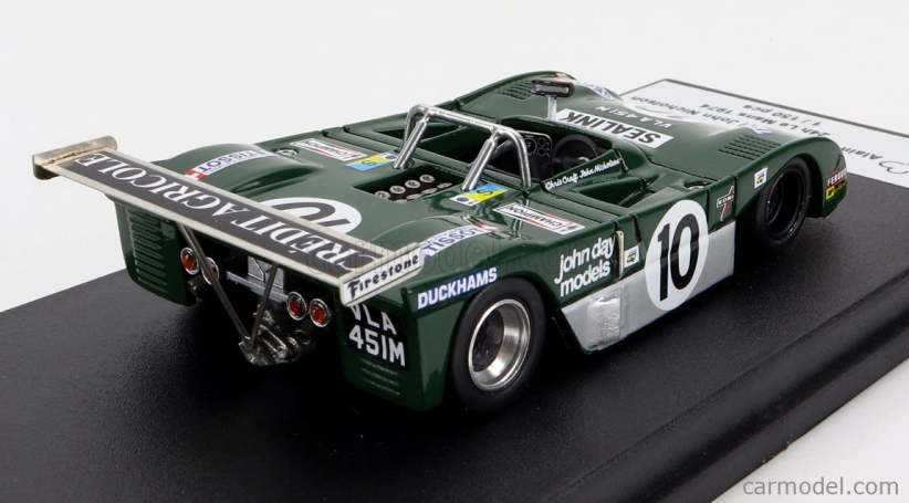 Trofeu De cadenet Lm72 Cosworth Dfv 3.0l V8 Team De Cadenet N 10 24h Le Mans 1974 A.de Cadenet - J.nicholson 1:43 Zelená Bílá