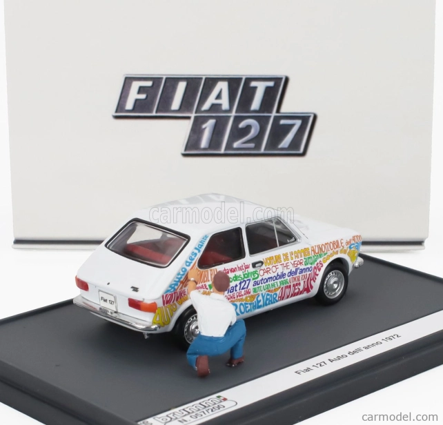 Brumm prom Fiat 127 1-series 1972 - Automobile Dell'anno 1972 1:43 Biela