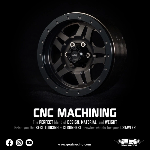 1.9 Hliníkový CNC ráfik s 5 lúčmi, 2ks