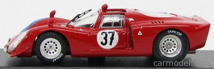 Najlepší model Alfa romeo 33.2 N 37 Test 24h Le Mans 1968 Gosselin - Trosch 1:43 Red Blue