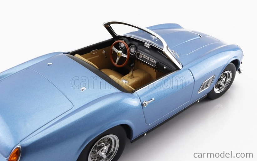 Ferrari 250gt California Spider v mierke kk s pevnou strechou 1960 1:18 Light Blue Met