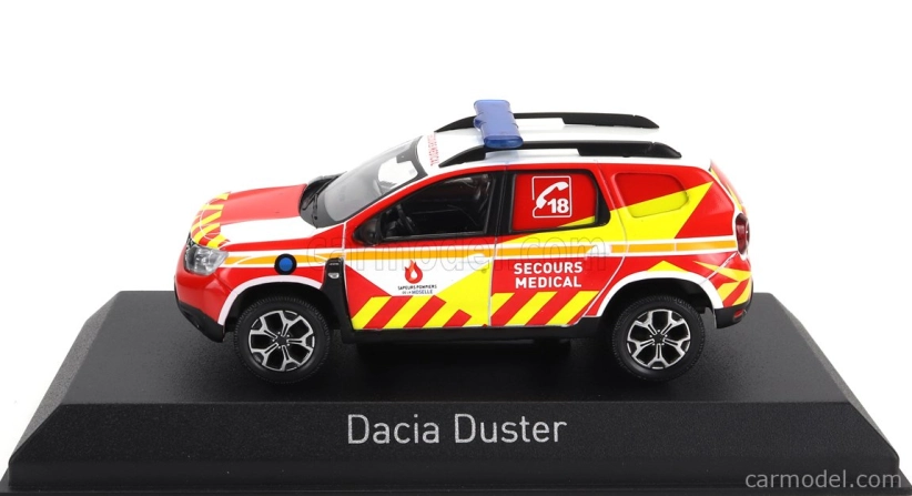 Norev Dacia Duster Sapeurs Pompiers 57 Medical 2020 1:43 Červená Žlutá