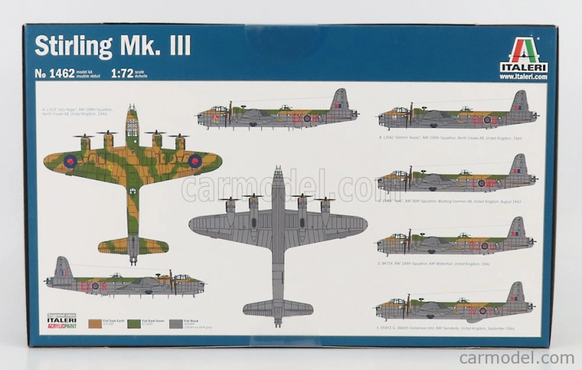 Italeri Stirling Mk.iii Military Airplane 1939 1:72 /