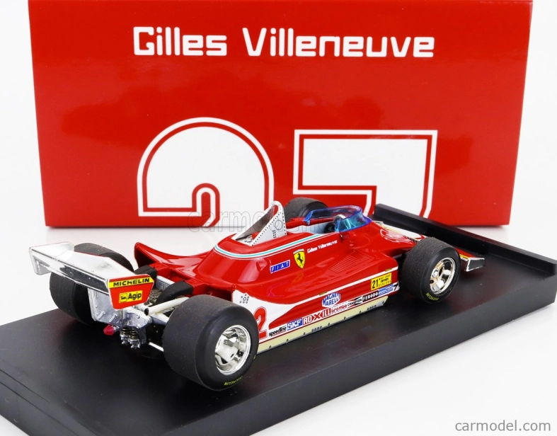 Brumm Ferrari F1 312t4 N 12 Winner Usa Ovest Gp 1979 Gilles Villeneuve 1:43 Red