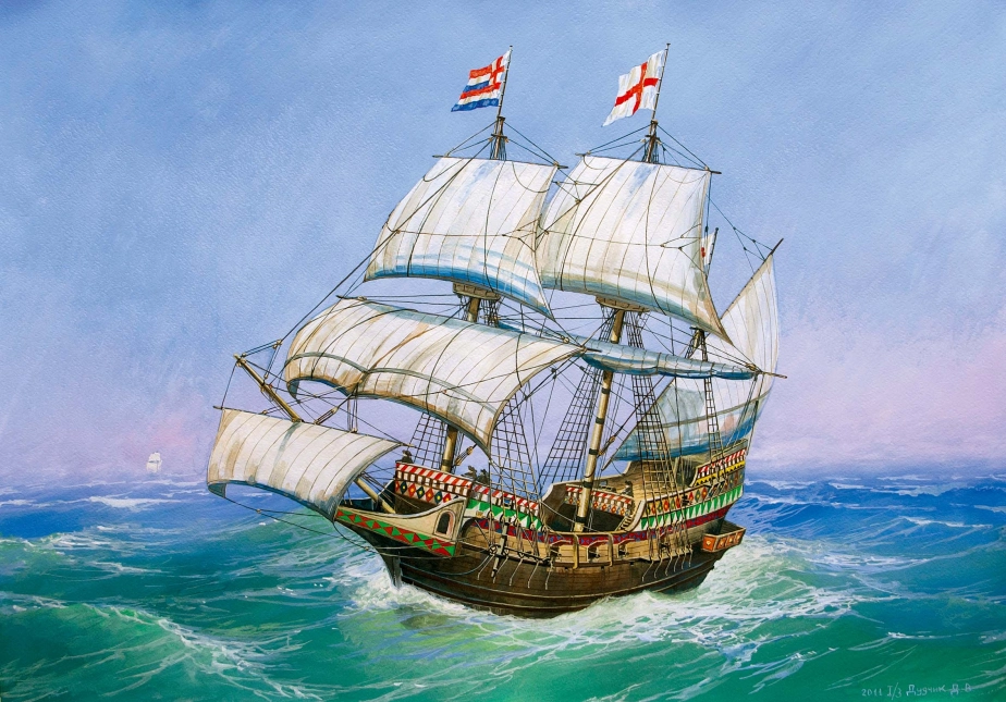 Zvezda Snap Kit - Golden Hind (1:350)
