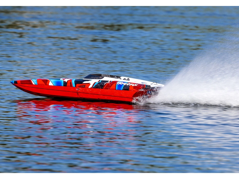 RC loď Traxxas DCB M41 RTR, červená