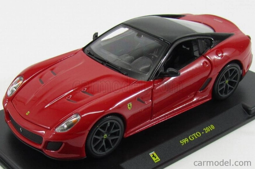 Edicola Ferrari 599 Gto 2010 - Con Vetrina - S vitrínou 1:24 červená čierna