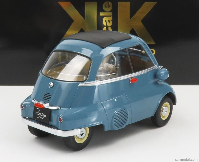 BMW Isetta 1959 v mierke 1:12 modrá sivá