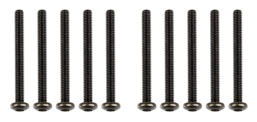 Šrouby, M2,5x25mm s půlkulatou imbusouvou hlavou