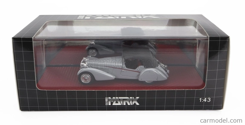 Matrix modely v mierke 1:43 Bugatti T57sc Roadster Vanden Plas Closed 1938