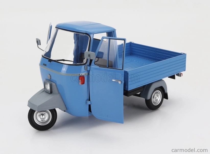 Mitica-diecast Piaggio Ape P501 Open 1979 - Con Vetrina - With Showcase 1:18 Blu 7210 - Modrá