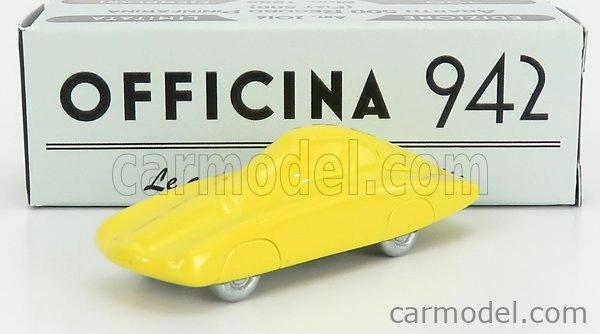 Officina-942 Fiat Abarth 500 Record Pininfarina 1958 1:76 Žlutá