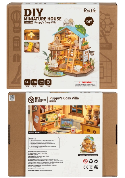 RoboTime Miniatura domečku Domeček pro štěňátka