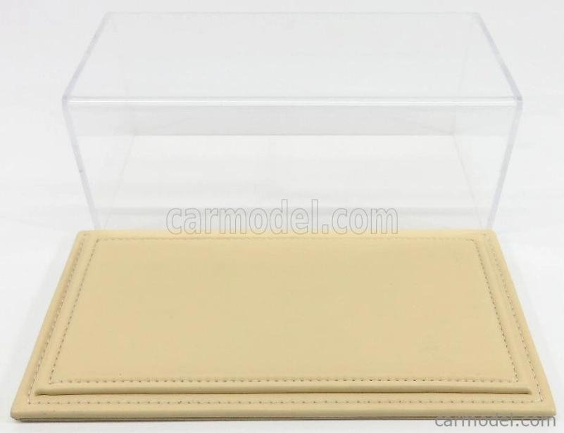 Atlantic Vetrina display box Maranello Base In Pelle - Leather Base Beige - Lungh.lenght Cm 23 X Largh.width Cm 12 X Alt.height Cm 8.5 (altezza Interna 7.7 Cm ) 1:24 Plastic Display