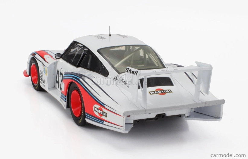 Werk83 Porsche 935/78 3.2l Turbo Moby Dick Team Martini Racing Porsche System N 43 24h Le Mans 1978 Rolf Stommelen - Manfred Schurti 1:18 Biela modrá červená