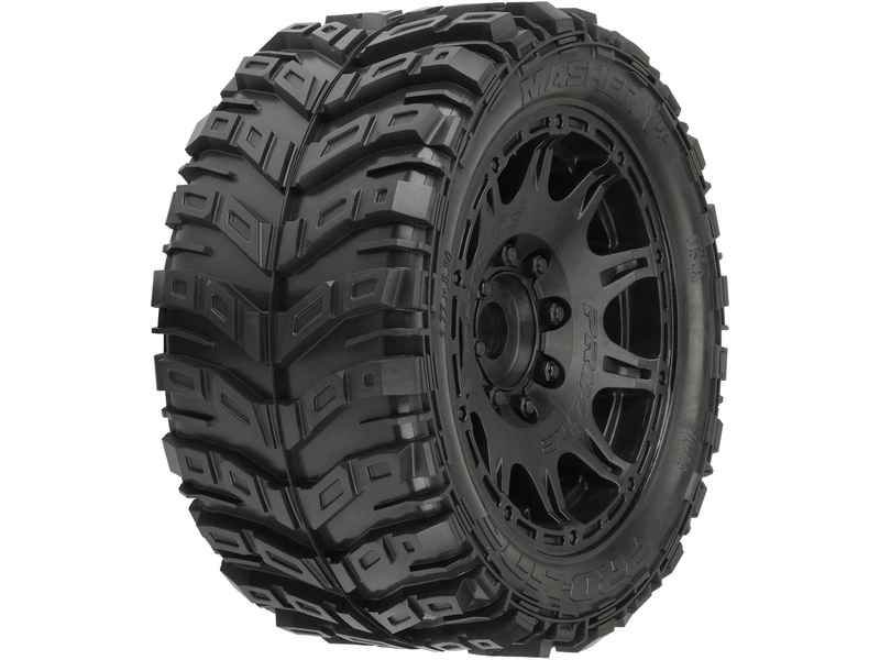 Pro-Line kolo 5.7", pneu Masher X HP Belted, disk Raid H24 černý (2)