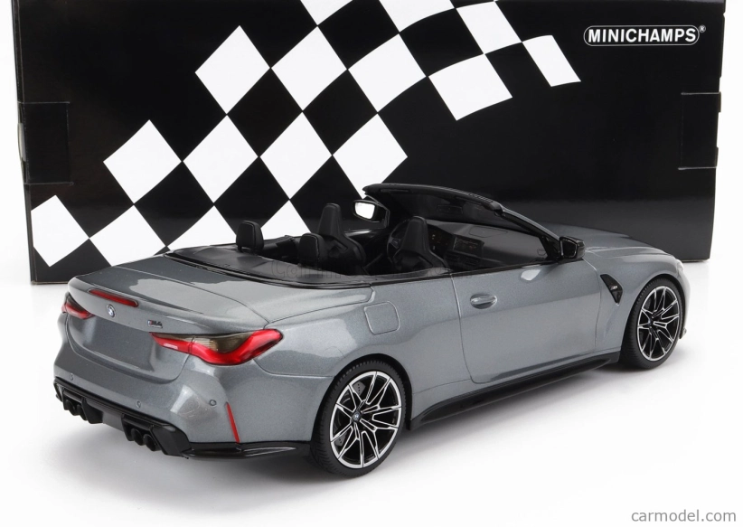 Minichamps BMW radu 4 M4 (g83) Cabriolet 2020 1:18 Grey Met