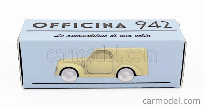 Officina-942 Fiat 500c Van Furgoncino 1949 1:76 Žltá