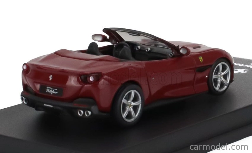 Edicola Ferrari Portofino Cabriolet Open 2018 - Con Vetrina - With Showcase 1:64 Rosso Mugello - Tmavě Červená