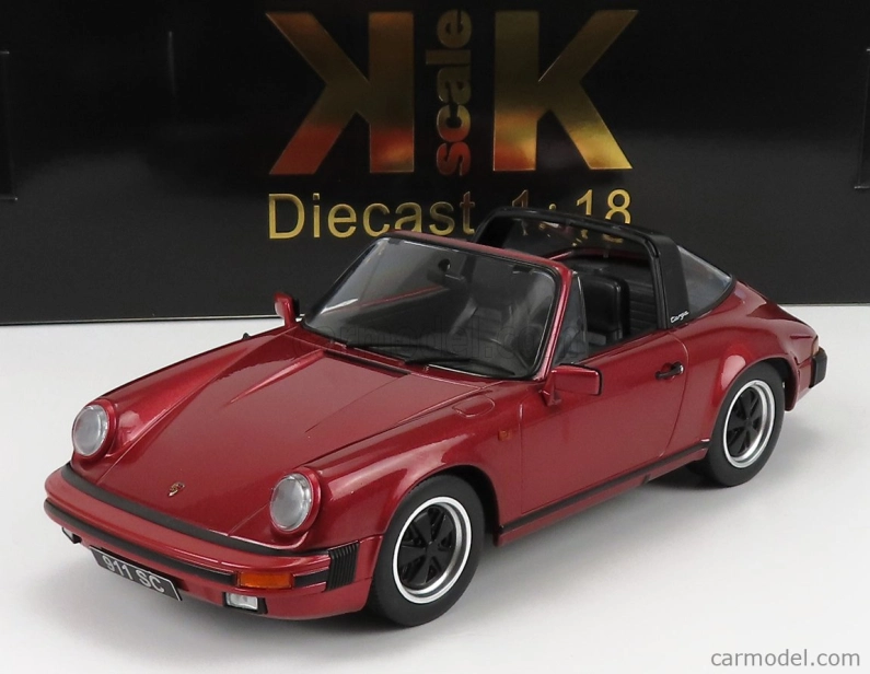 Kk-scale Porsche 911 Sc Targa 1983 - With Extra Hard-top 1:18 Red Met