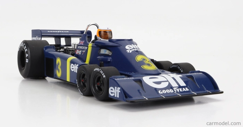 Mcg Tyrrell F1 P34 Elf 6 Wheeler N 3 Pole Position, Winner Sweden Gp 1976 1:18