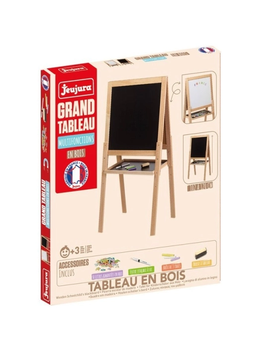 Jeujura Dřevěná multifunkční tabule 54x54 cm