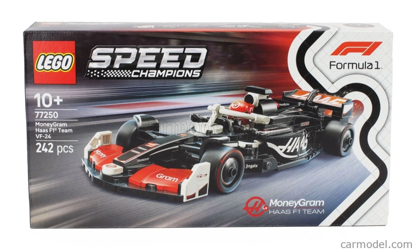 Lego Haas Lego Speed Champion - F1 Fw24 Team Moneygram Haas Season 2024 - 242 Pezzi - 242 Pcs Černá Bílá