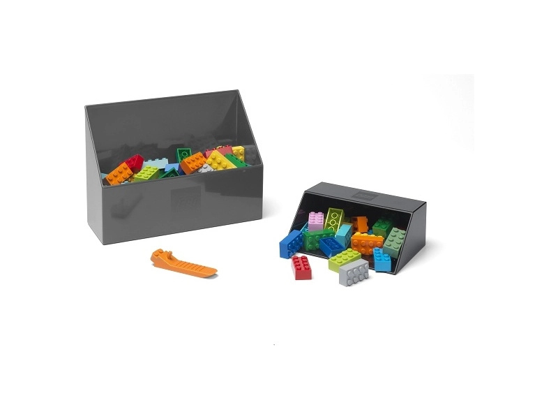 LEGO naberačka na kocky sivá/čierna, súprava 2 ks