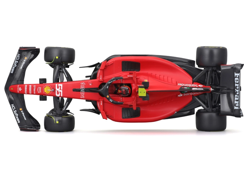 Bburago Ferrari F1 Sf-23 Team Scuderia Ferrari N 55 2023 Carlos Sainz 1:18, červená