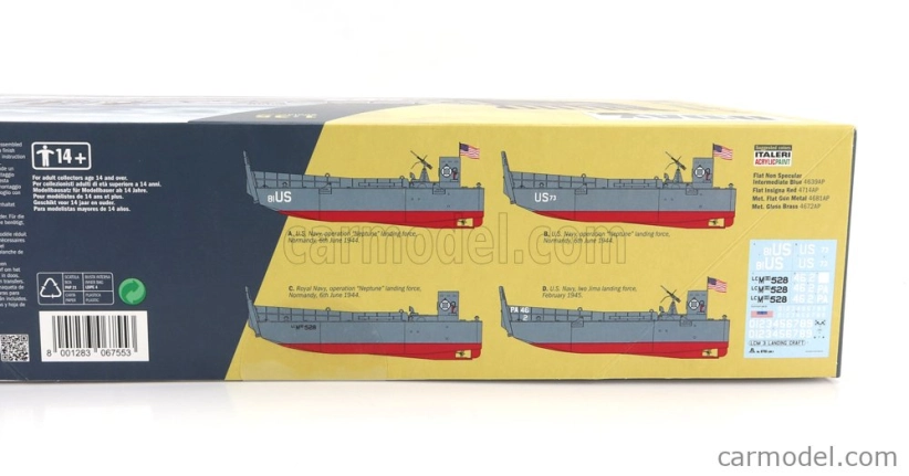Italeri Boat Lcm3 Landing Craft Military D-day Normandy 1944 1:35 /