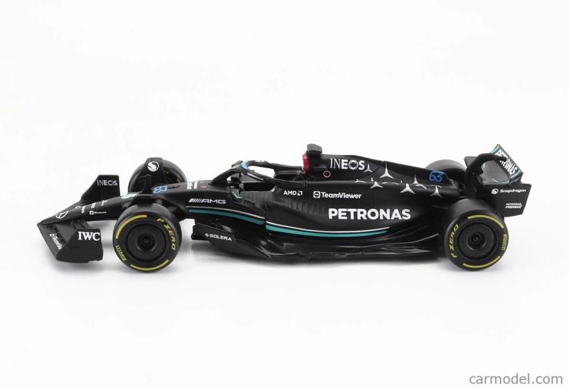 Bburago Mercedes gp Set F1 4x W14 Team Mercedes-amg Petronas Formula One N 44 Season 2023 Lewis Hamilton - N 63 Season 2023 George Russell - W13 N 44 Season 2022 Lewis Hamilton – W12 N 44 Season 2021 Lewis Hamilton 1:43 matná čierna strieborná